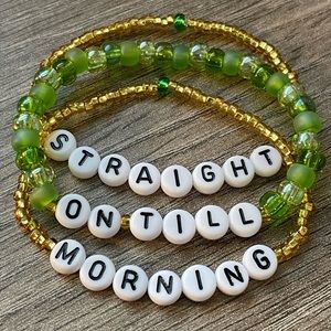 Disney Inspired Bracelet Stack Straight On Till Morning